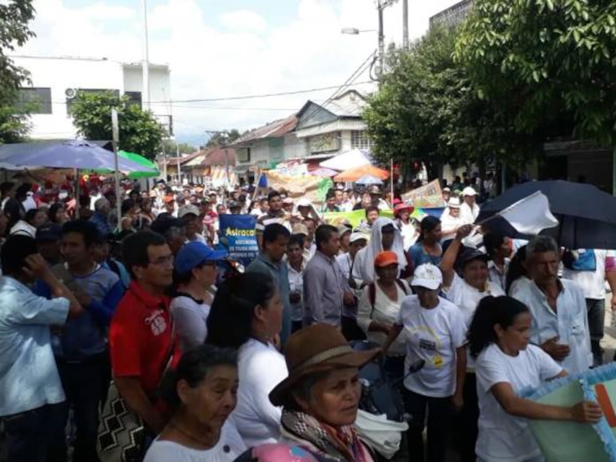 Ortegunos marcharon contra proyectos mineros y petroleros