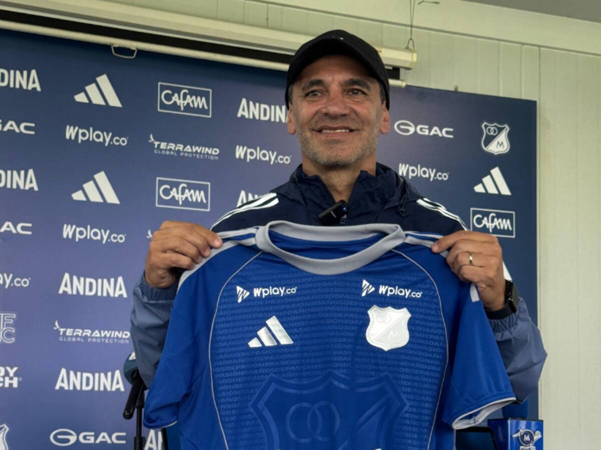 Fabián Bustos fue presentado como nuevo DT de Millonarios: “Intentaremos sacar resultados rápidos”
