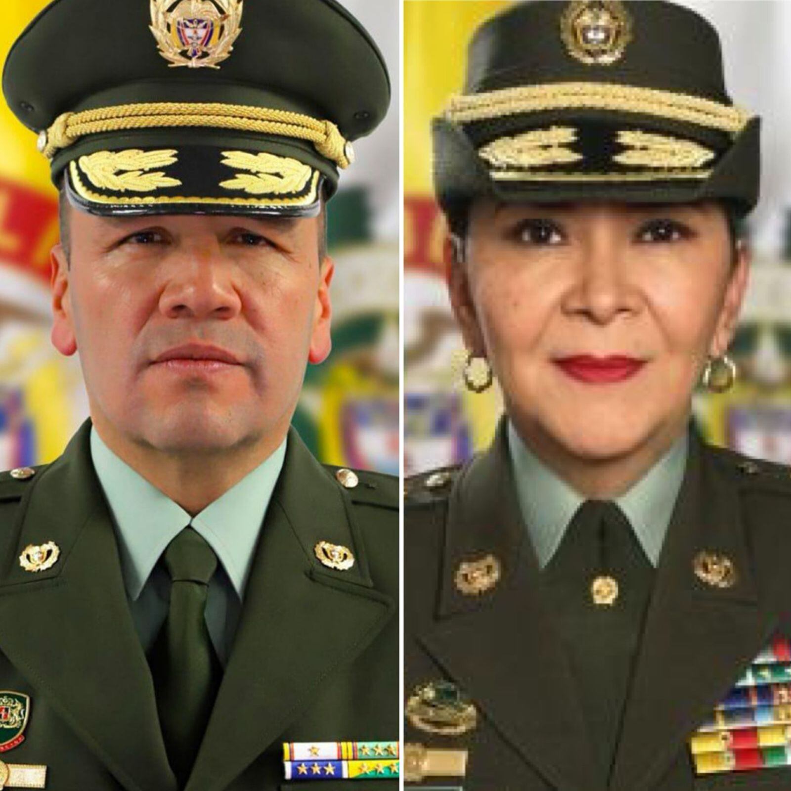 Los dos oficiales están en la línea de mando de la Policía Nacional. Imagen | Caracol Radio