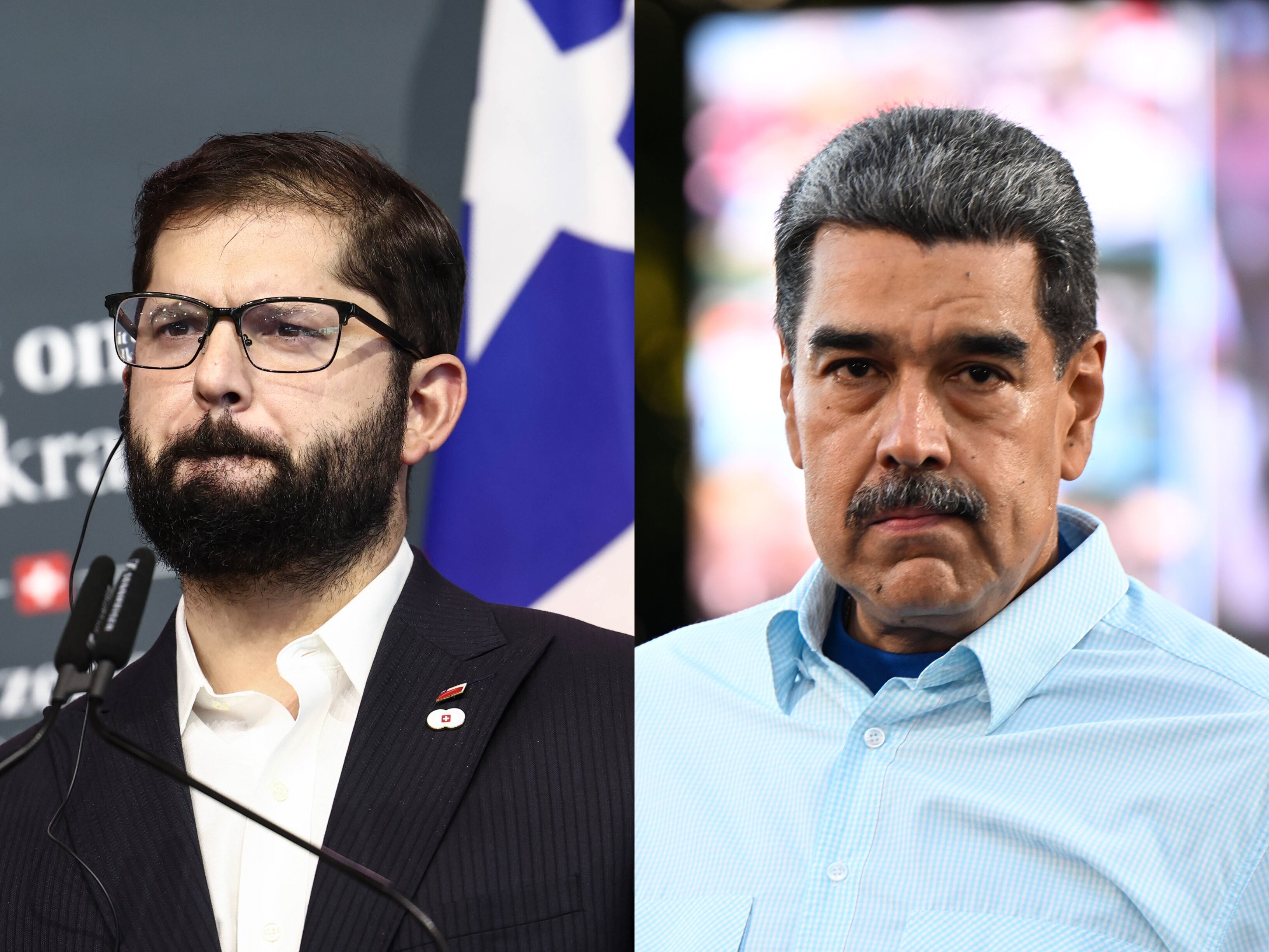 Gabriel Boric y Nicolás Maduro - Getty Images
