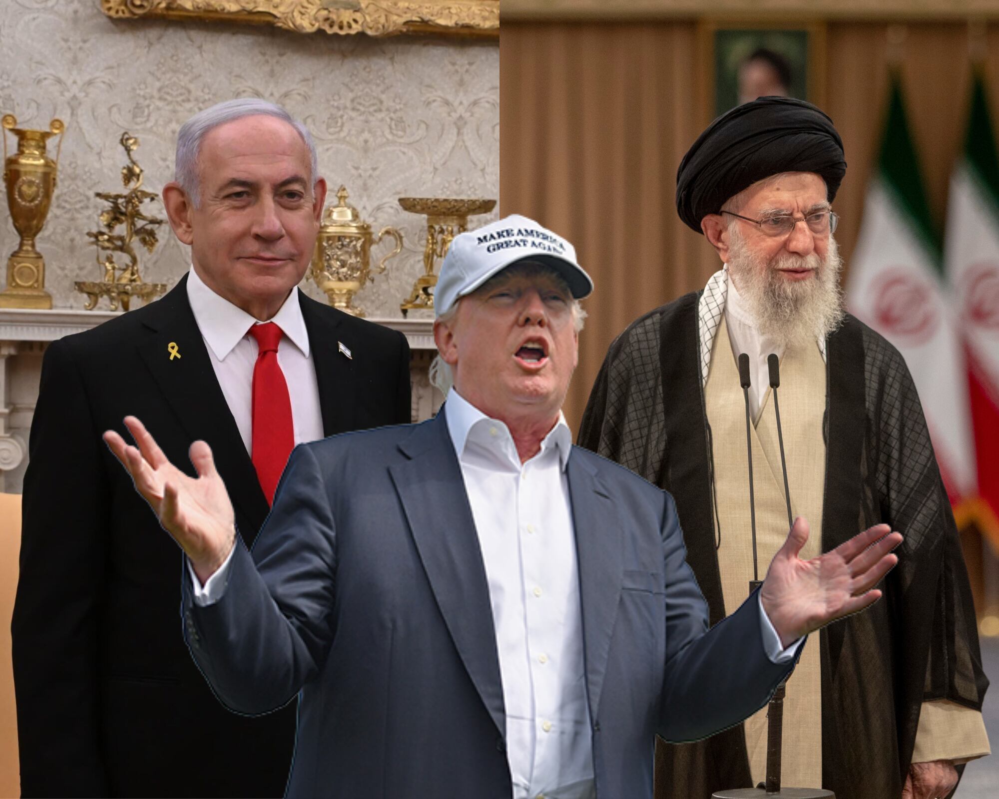 En su primer mensaje sobre la guerra, el presidente Donald Trump no mencionó un apoyo directo a Netanyahu sino que hizo un llamado a negociar el fin de la guerra.
(foto:   Caracol Radio / Getty )