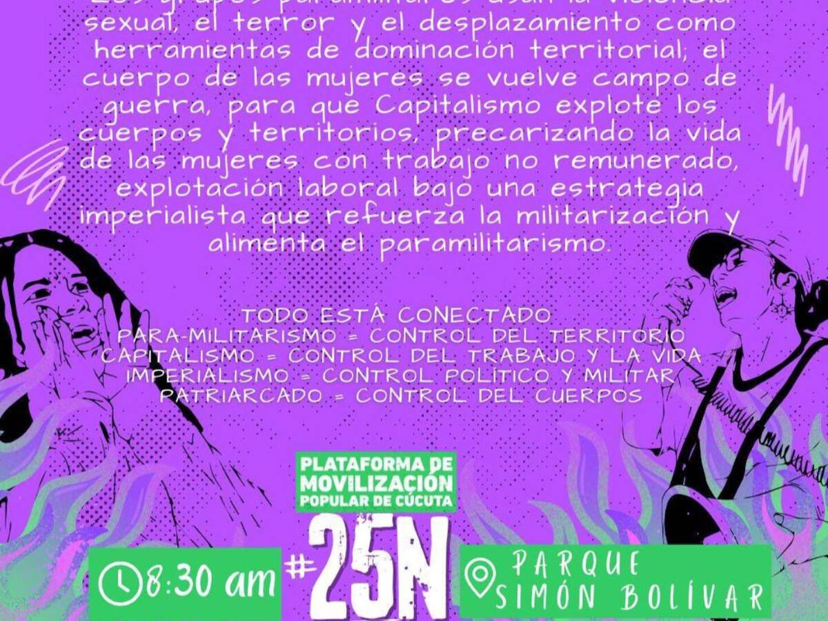 Cúcuta marchará contra la violencia de género