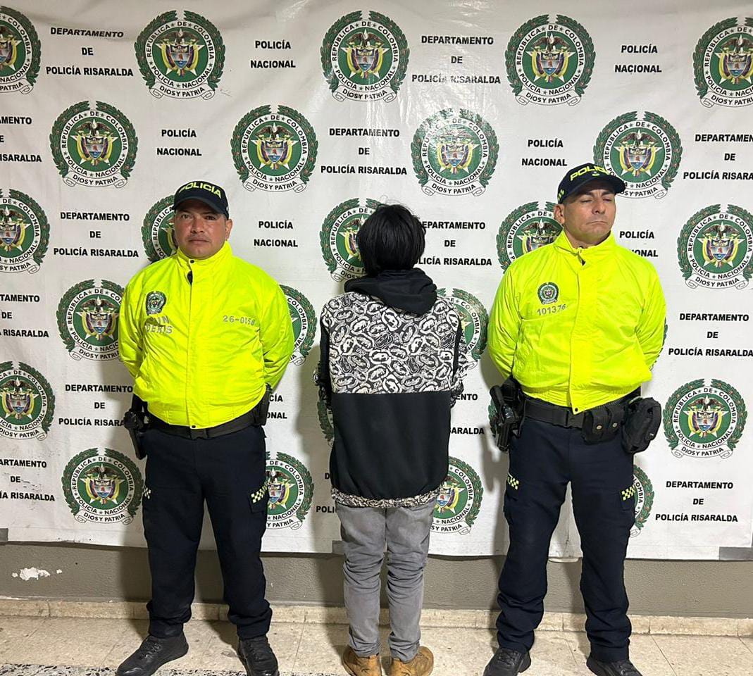 Fotografía suministrada: Policía de Risaralda