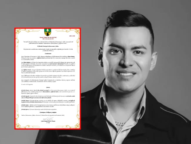 Declaran tres días de duelo por el fallecimiento del cantante Yeison Jiménez en Manzanares