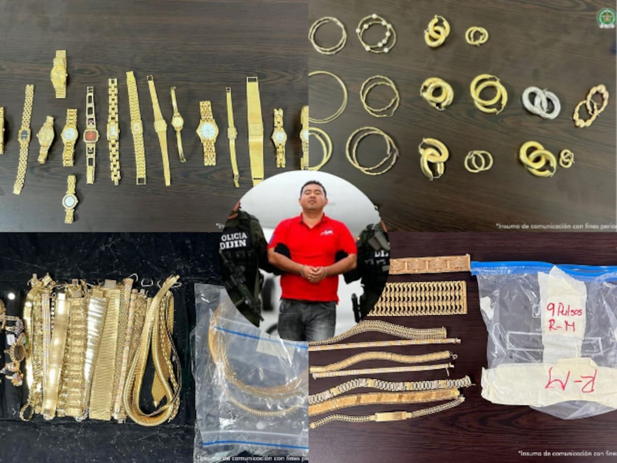 Autoridades incautaron 1.200 joyas que pertenecerían a alias ‘El Gatico’