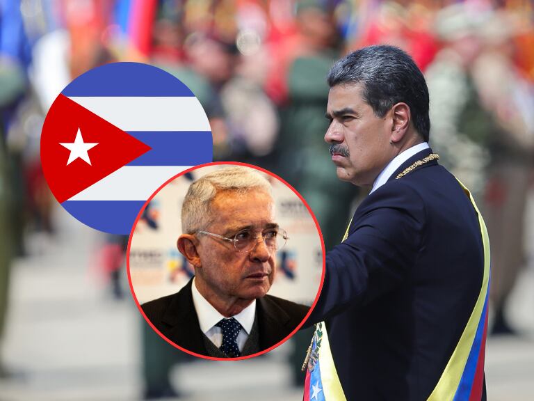 Nicolás Maduro y Álvaro Uribe Vélez (Getty Images)