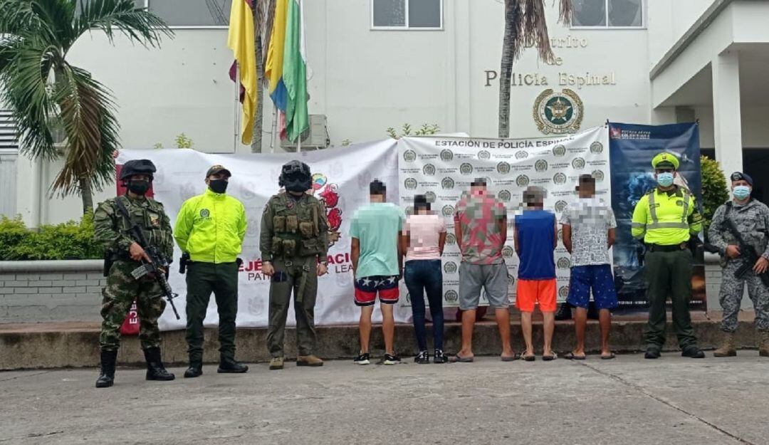 Los operativos fueron ejecutados en Espinal. 
