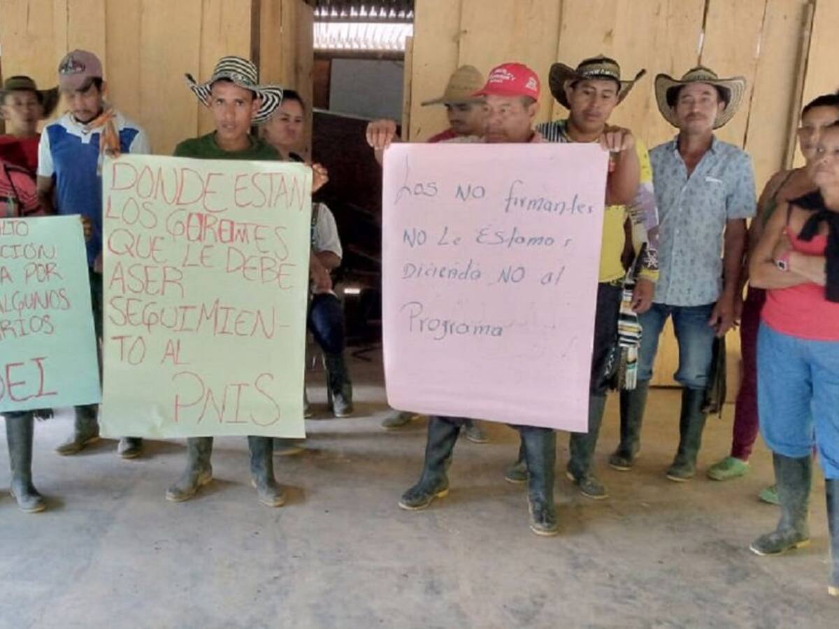Campesinos del PNIS en Tarazá preparan una manifestación por incumplimientos