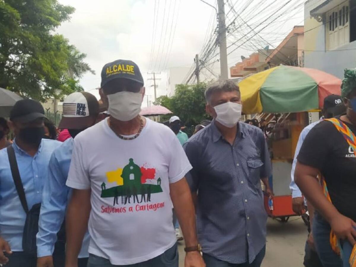 Líderes rechazan postura del Alcalde Dau y apoyan a la Policía en Cartagena