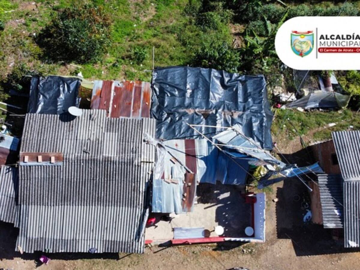Para atender a 230 familias afectadas por lluvias, El Carmen de Atrato declaró la calamidad pública