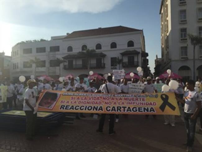 Protestan en Cartagena por ola de atracos y asesinatos