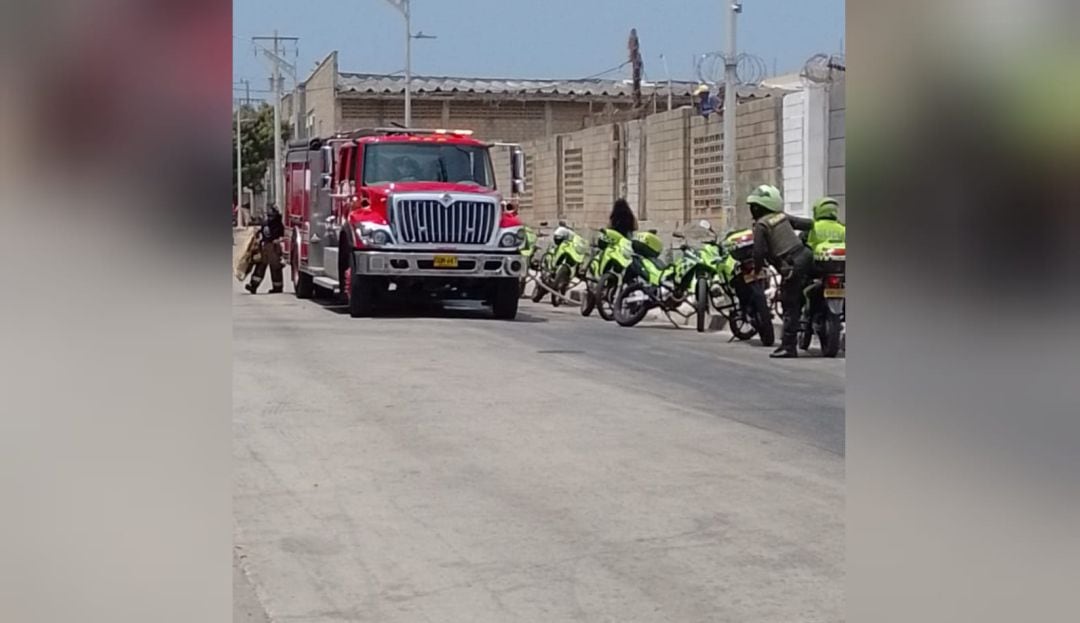 Centro de detención transitorio en el barrio Las Estrellas