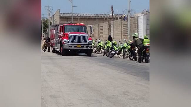 Centro de detención transitorio en el barrio Las Estrellas