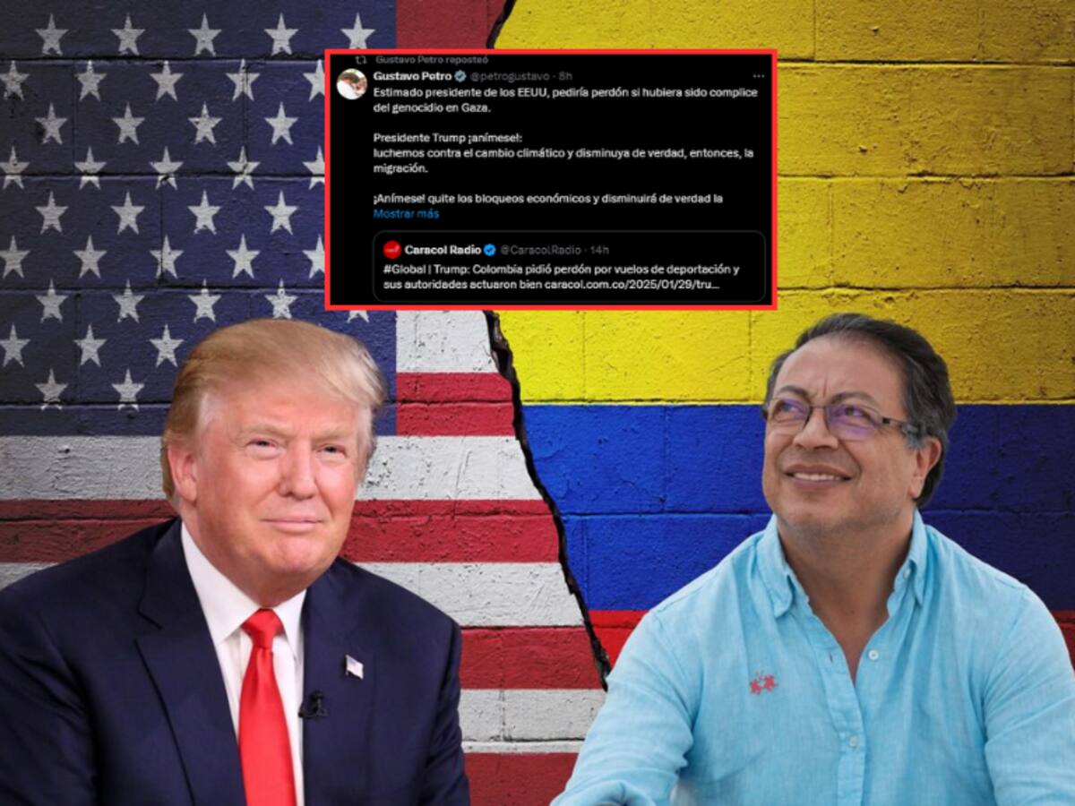 “¡Presidente anímese! Colombia está dispuesta a luchar con usted”: Petro a Trump
