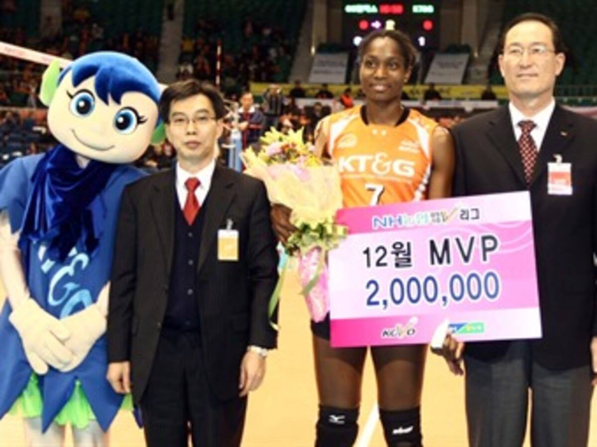 Voleibolista colombiana iguala registro mundial en Liga de Corea