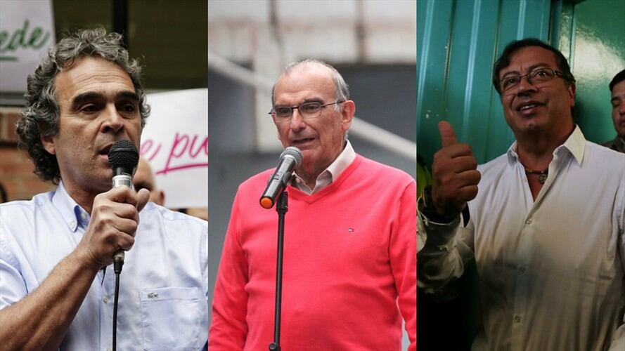 Congresistas de la Coalición Colombia piden diálogo Sergio Fajardo, Humberto de la Calle y Gustavo Petro. Foto: Colprensa