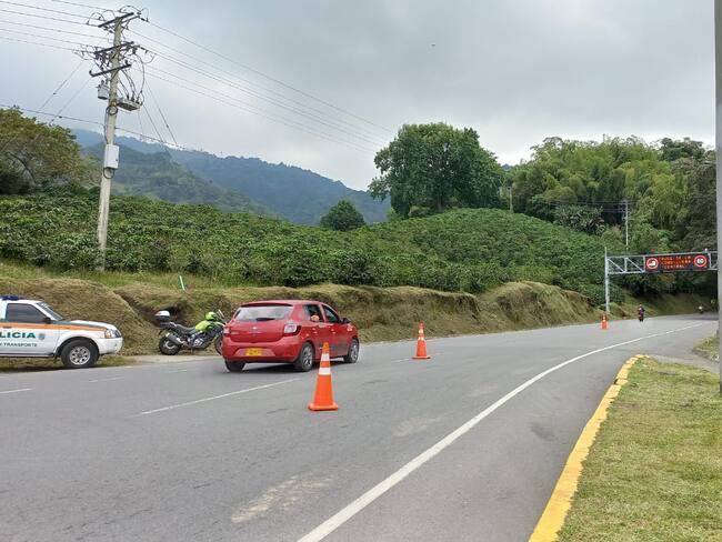 Subcomandante de los agentes de tránsito del IDTQ Jhon Ferley Hurtado