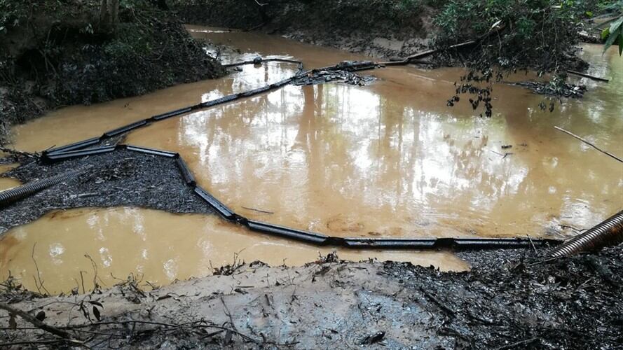 Ecopetrol ha sido incompetente en el manejo de la emergencia ambiental: Gob. de Santander. Foto: La Wcon Julio Sánchez Cristo