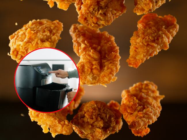 Pollo Frito, Freidora de Aire, imágenes de referencia (Getty Images).