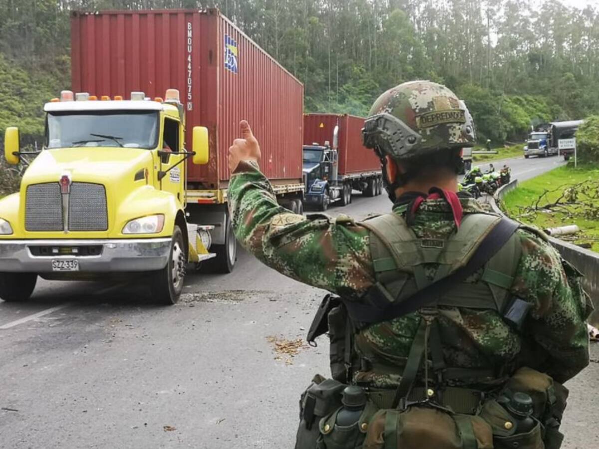 MinDefensa reporta el desbloqueo total de las vías nacionales