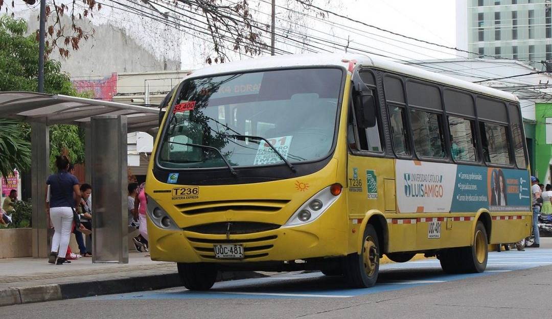 Aplica para el transporte urbano en Montería.