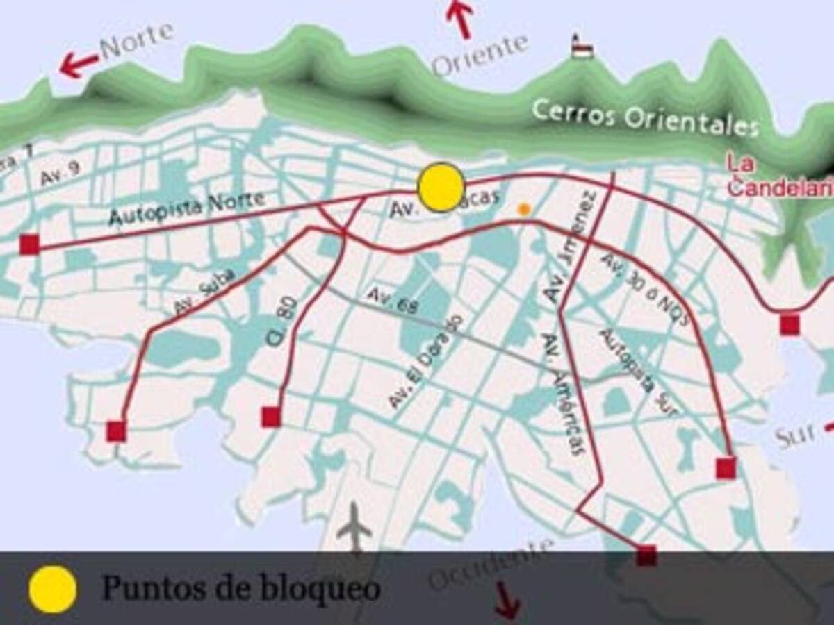 Autoridades desbloquean troncales de Transmilenio. Sigue la manifestación en la Caracas