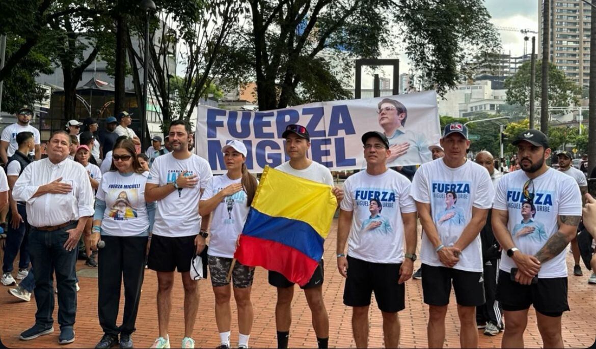 Carrera por la vida de Miguel Uribe en Medellín. Foto: Cortesía.