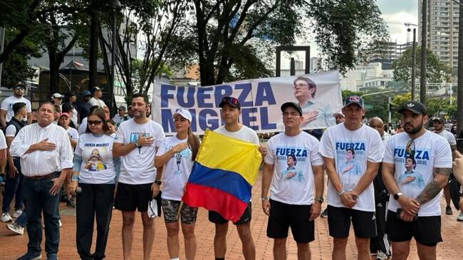 Carrera por la vida de Miguel Uribe en Medellín. Foto: Cortesía.