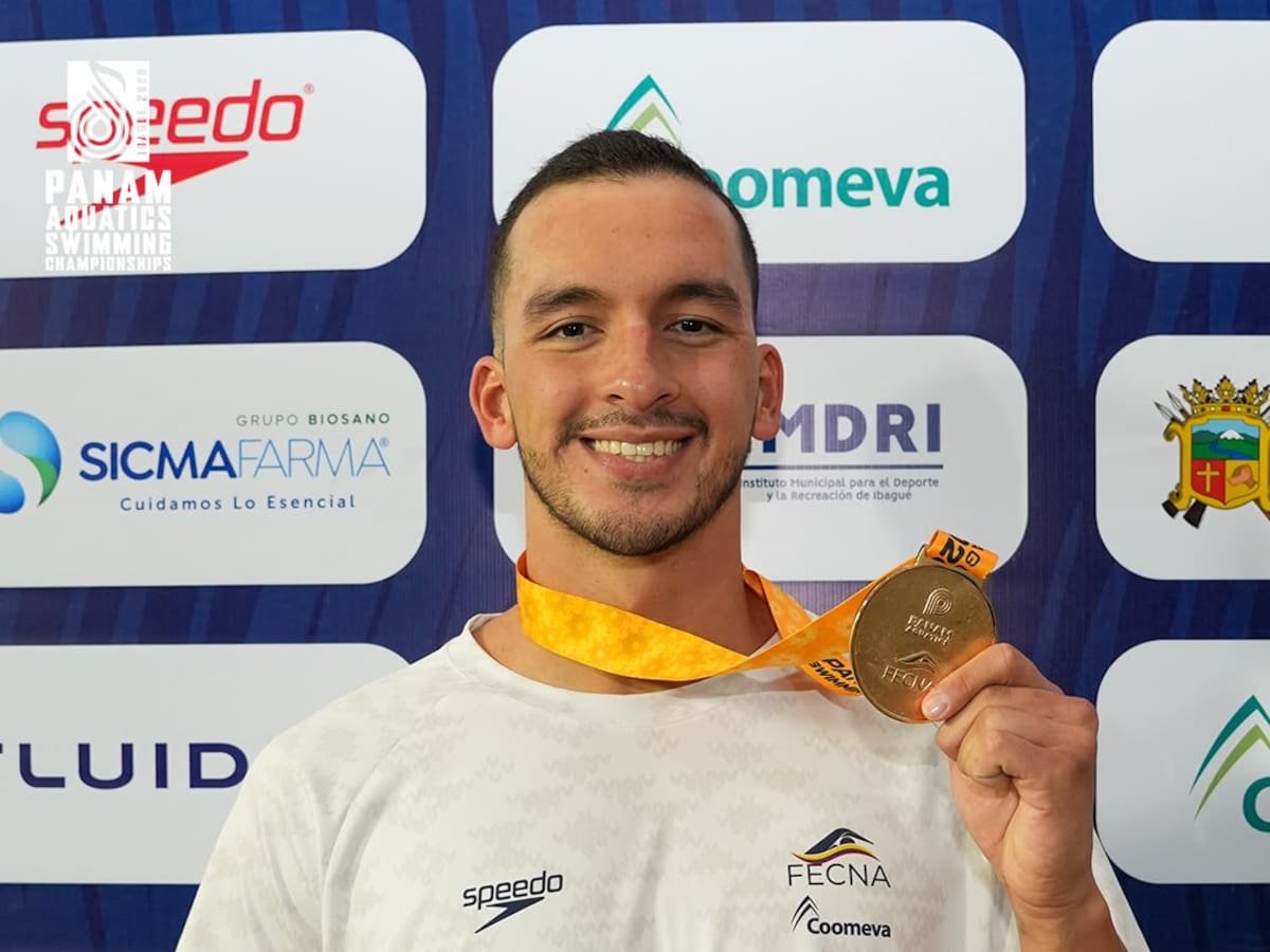 Vallecaucano Juan Manuel Morales brilló en Ibagué con doble oro en el Panamericano de Natación