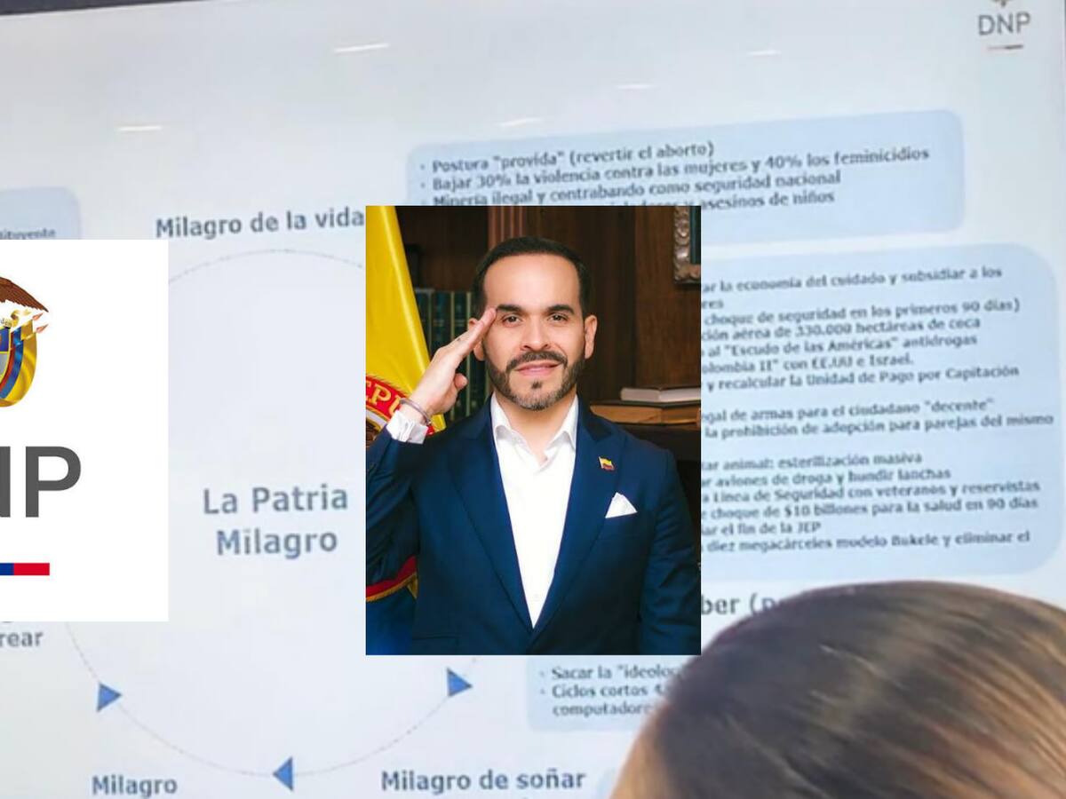 “diapositiva filtrada es un insumo preliminar sin validez oficial” Aclara DNP