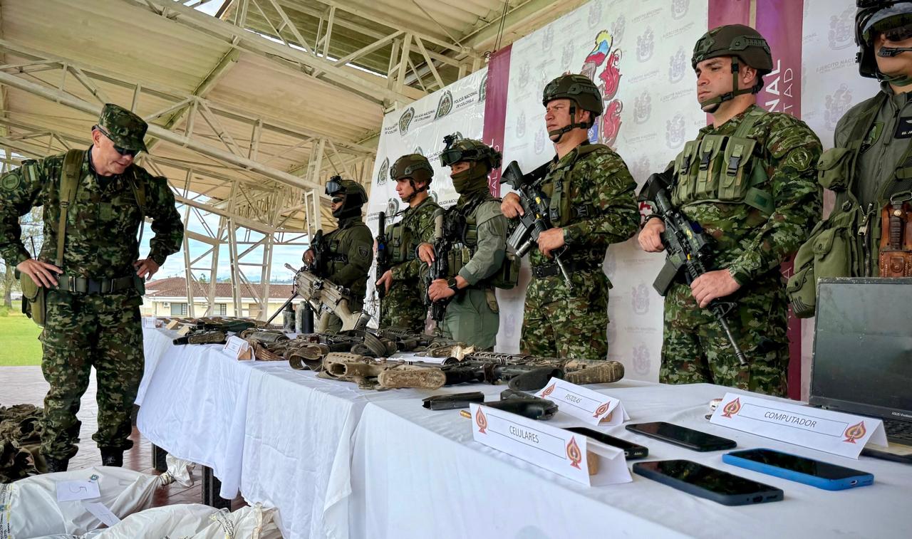 Cinco subversivos muertos en acciones militares en El Tambo, Cauca. Foto: Ejército.