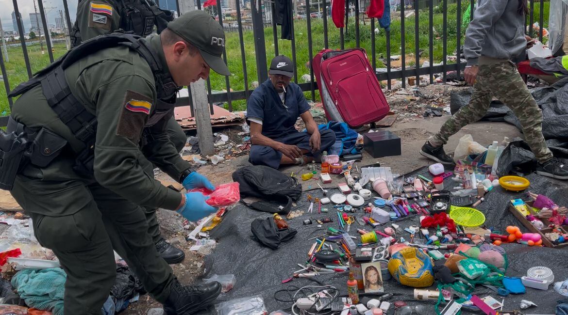 Megaintervención en San Bernardo por parte de diferentes especialidades de la Policía. Foto: Caracol Radio