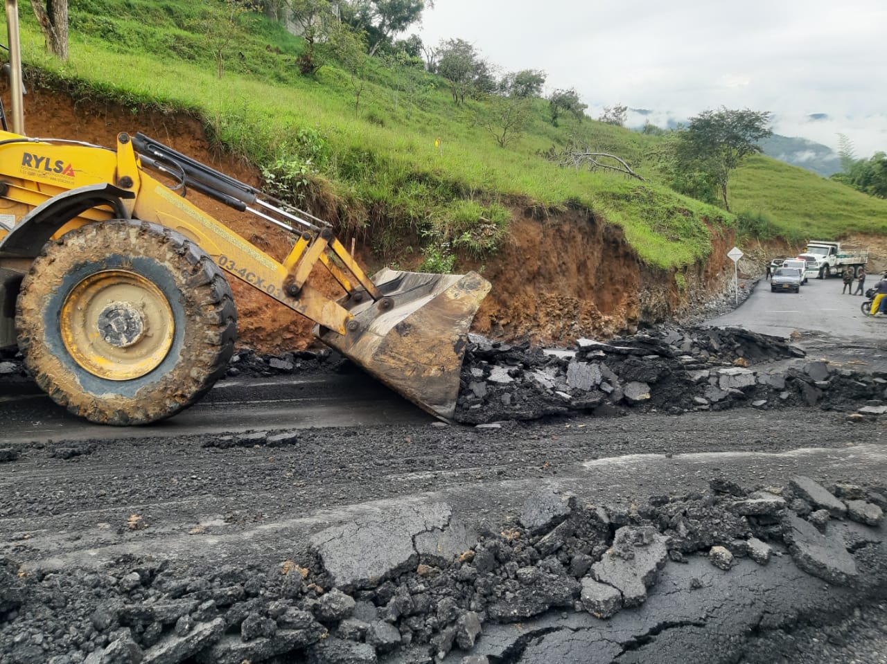 Variante provisional en Rosas, Cauca. Foto: Proporcionada por Richar Vidal