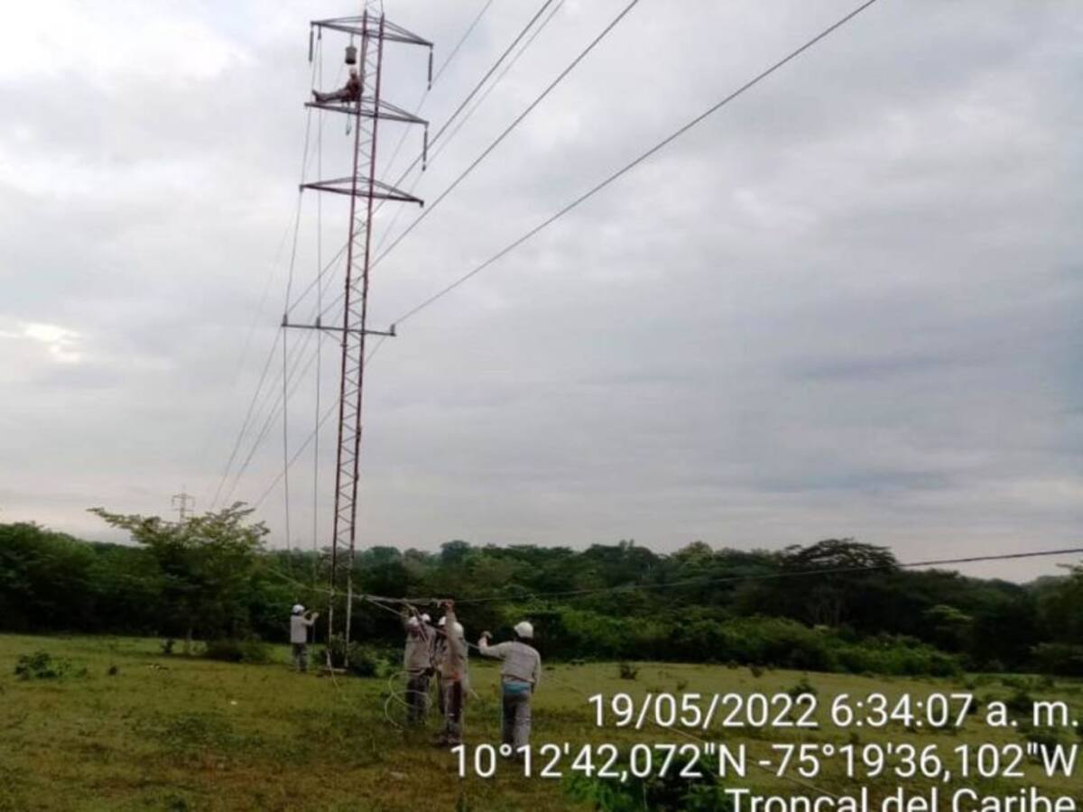 Afinia restableció servicio de energía en Arjona, María La Baja y Mahates