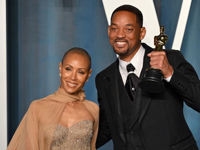 Jada y Will Smith en la fiesta de Vanity Fair luego de los Oscar.