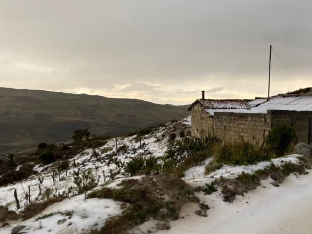 Hubo nieve en el páramo de Santurbán