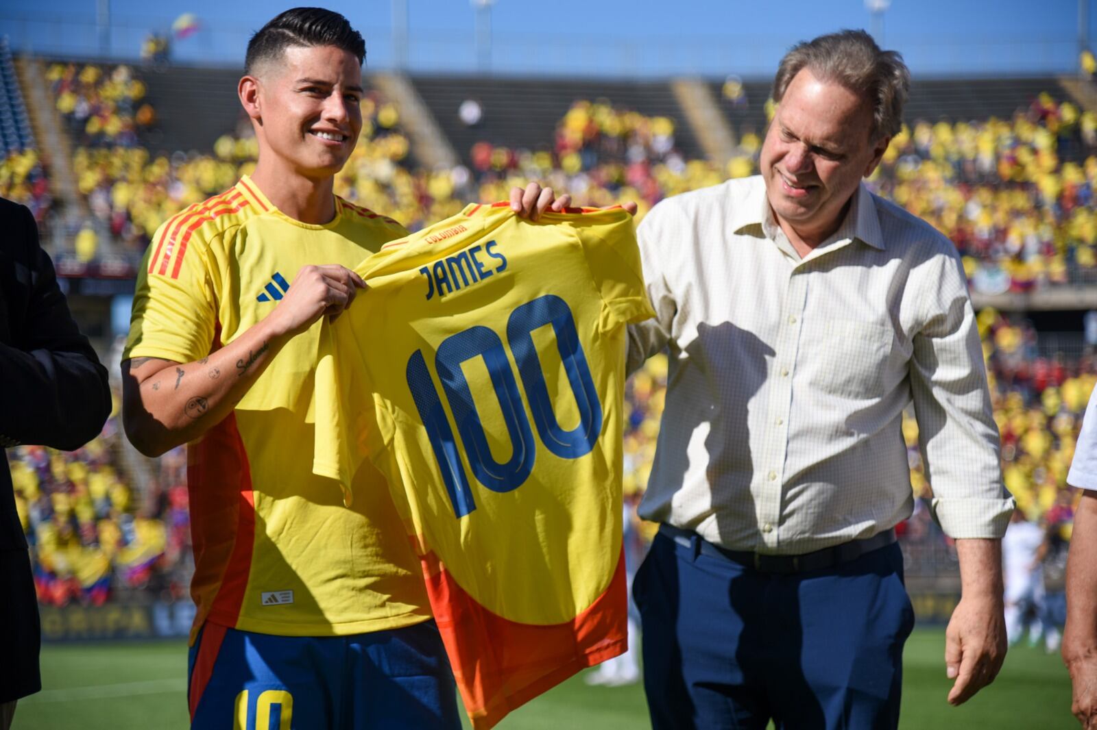James Rodríguez suma 100 partidos en la Selección Colombia / FCF