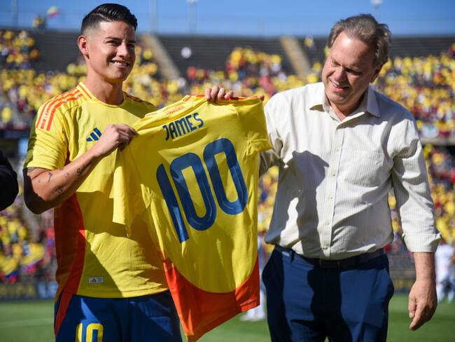 James Rodríguez suma 100 partidos en la Selección Colombia / FCF