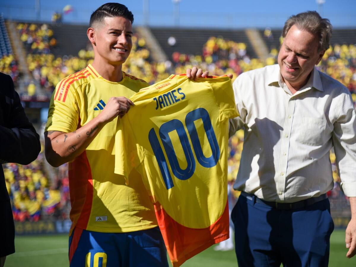 James Rodríguez se mete al grupo de jugadores con 100 partidos en Selección Colombia