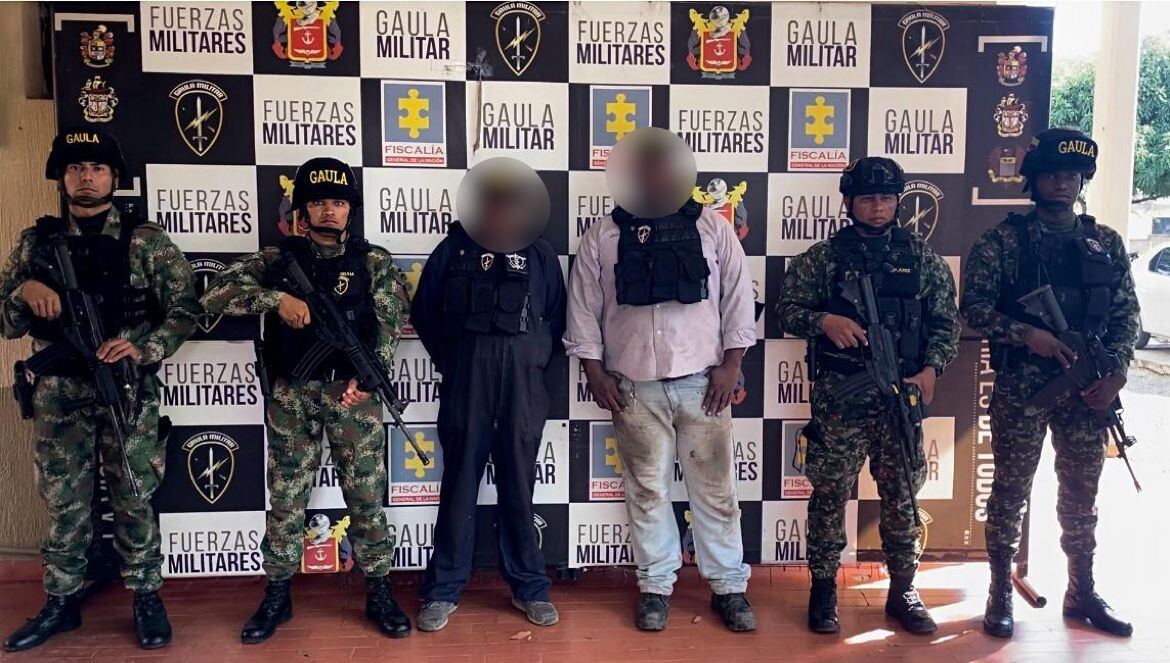 Personas rescatadas por el Ejército.