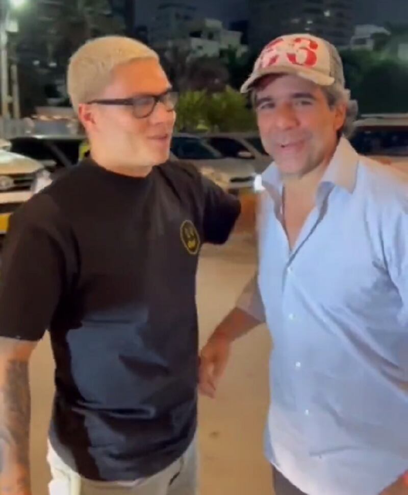 Juan Fernando Quintero y Alejandro Char durante su encuentro en Barranquilla / Twitter: @AlejandroChar