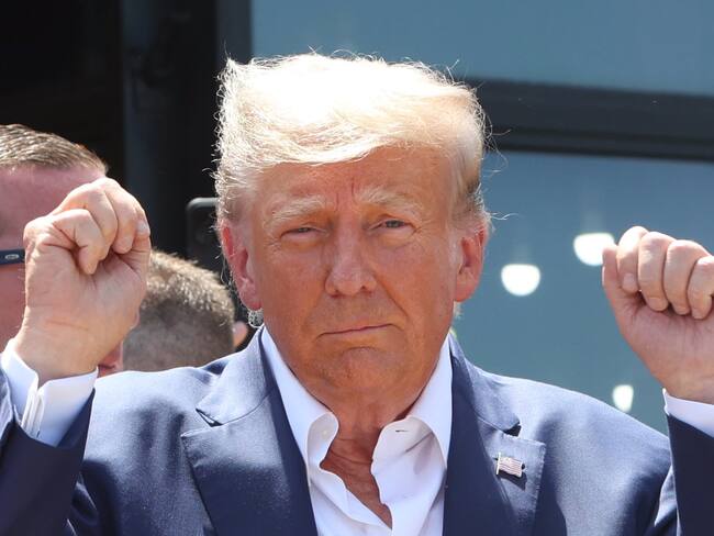 Des Moines (United States), 12/08/2023.- Former US President Donald J. Trump attends the Iowa State Fair in Des Moines, Iowa, USA, 12 August 2023. Trump is campaigning ahead of the 2024 US presidential election. (Elecciones) EFE/EPA/ALEX WROBLEWSKI