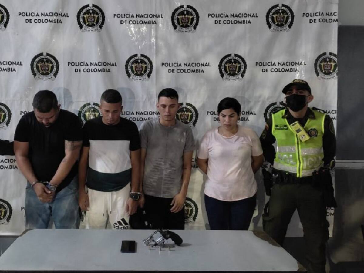Capturan a cuatro personas tras una persecución por hurto en Barranquilla