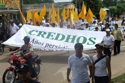 Movilización liderada por la Corporación Regional para la Defensa de los Derechos Humanos (Credhos) / Foto: Colprensa