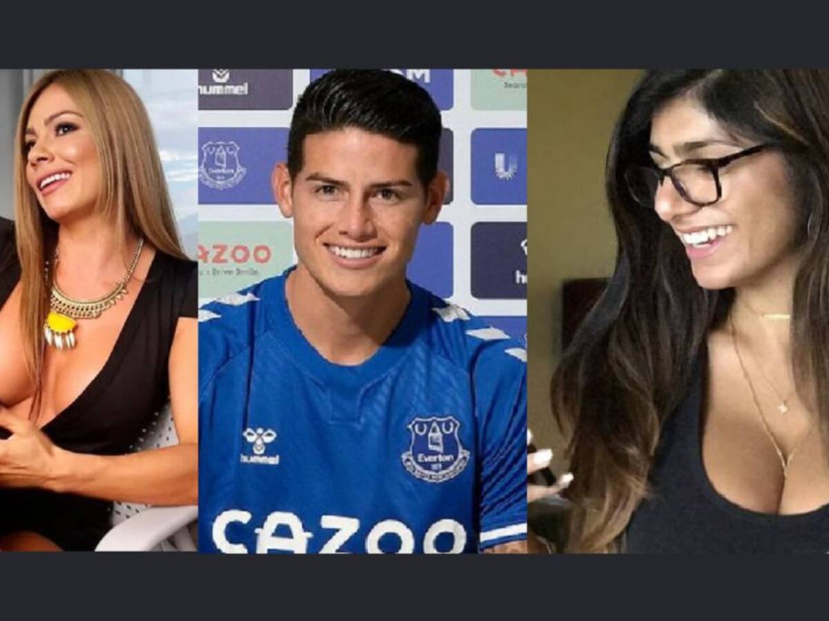 Ponen a elegir a James Rodríguez entre Esperanza Gómez y Mia Khalifa