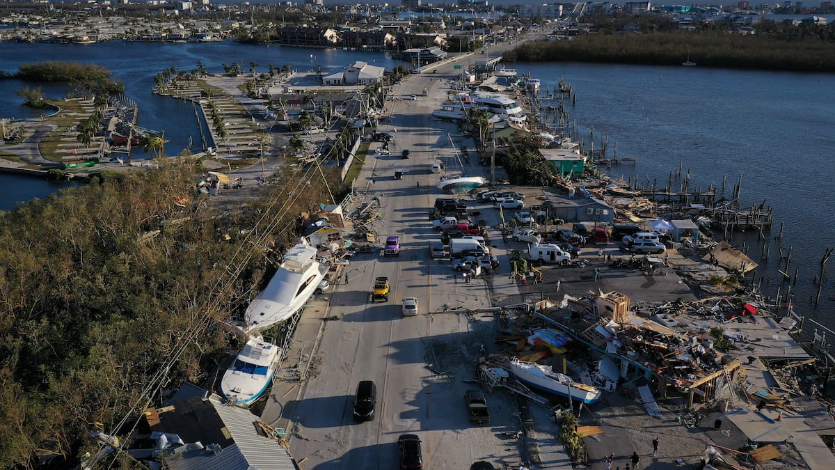 Paso del huracán Ian dejó destrucción en Fort Myers: “parece una ciudad fantasma”