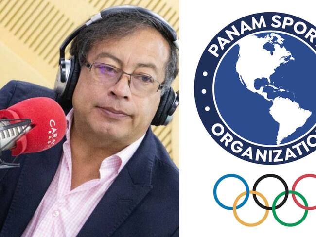 Presidente Petro - Panam Sports - Caracol Radio y cortesía Panam Sports