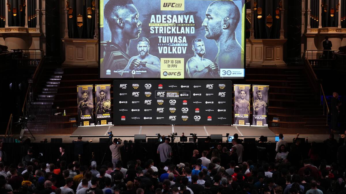 Adesanya vs. Strickland en UFC 293: cartelera oficial, fecha, hora y dónde ver en Colombia