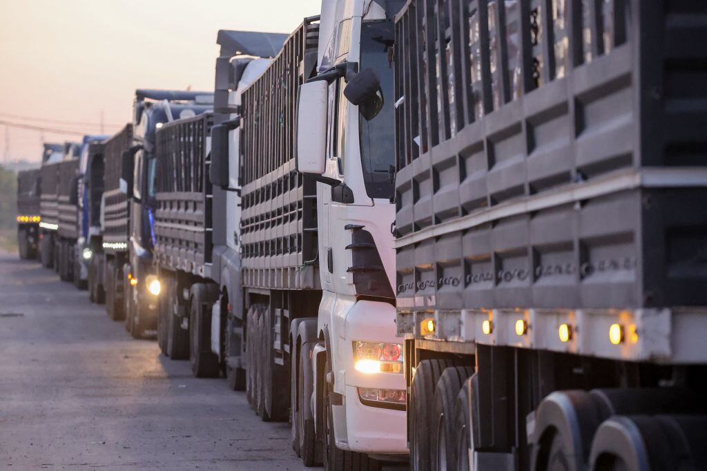 Ayuda humanitaria en Gaza. I Foto: JACK GUEZ/AFP via Getty Images.