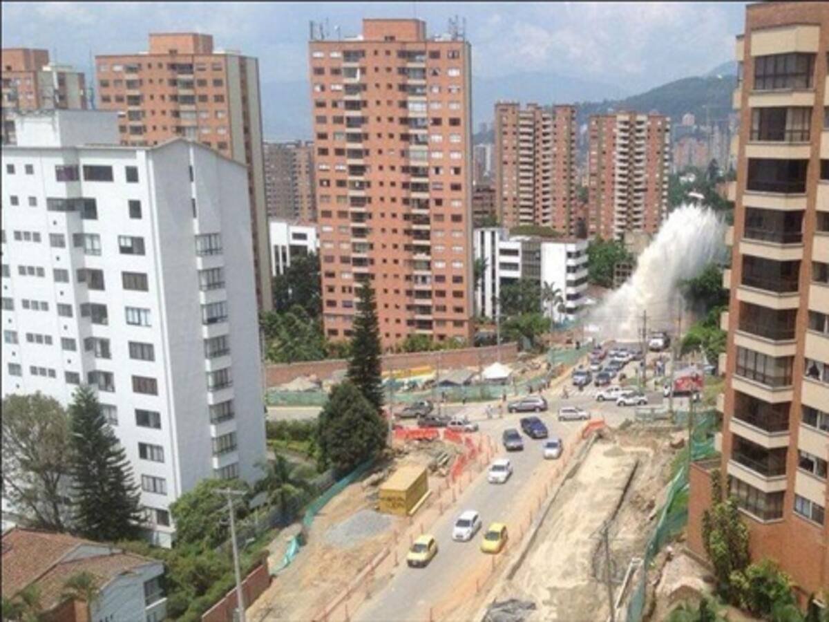 Persisten problemas de suministro de agua en El Poblado, sur de Medellín